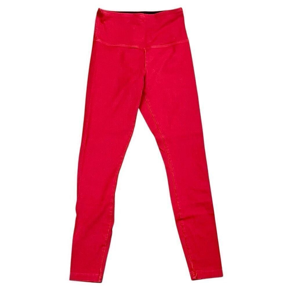 Lysse Red High Waist Leggings Small